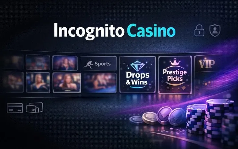 Incognito Casino mobile app hero banner