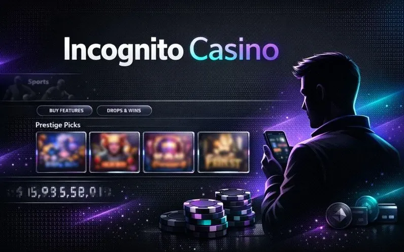 Incognito Casino mobile app hero banner