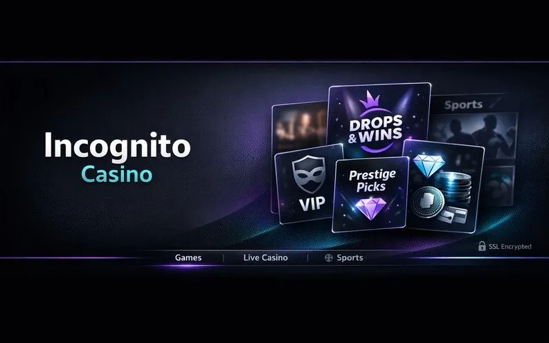 Incognito Casino home hero banner
